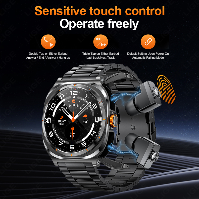 LIGE 2025 Watch Wireless Earph - огляд і ціна Do Oxygen Meter