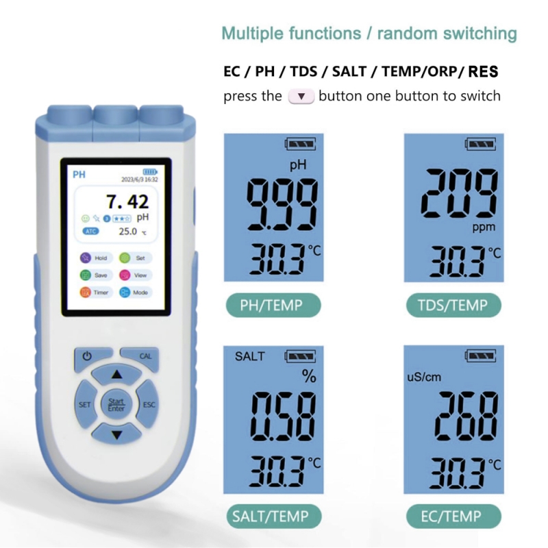 WEIAI Lab PH Meter Professiona - огляд і ціна Do Oxygen Meter