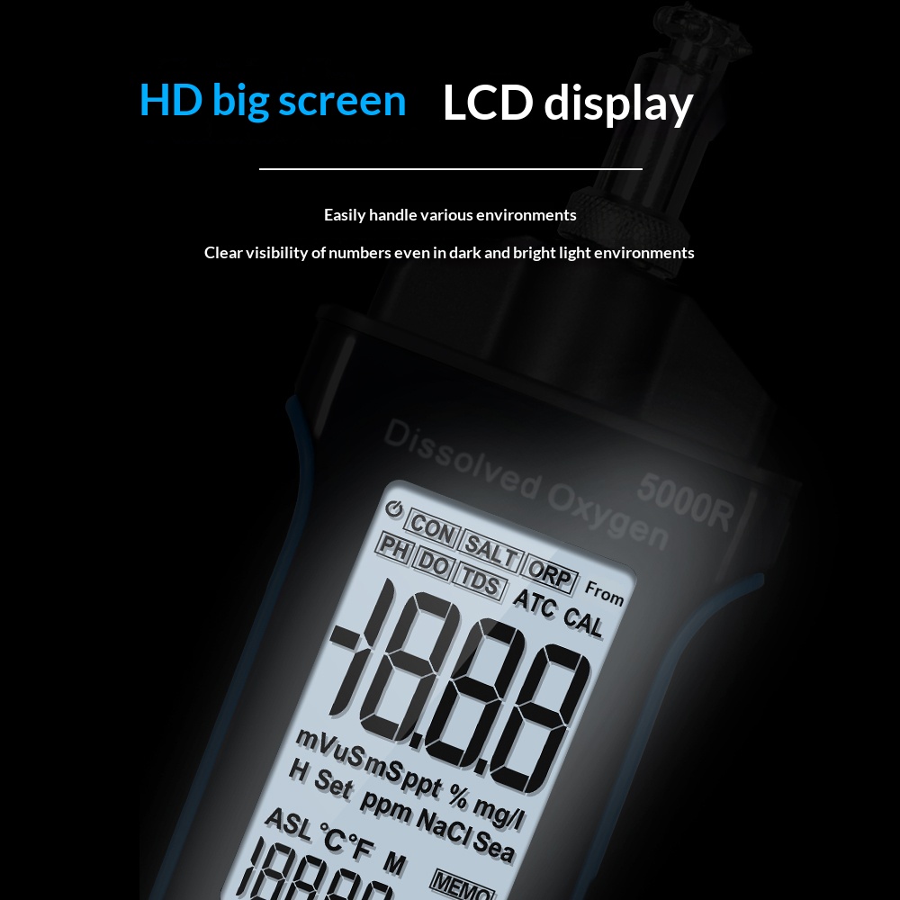 HoldPeak Fluorescence Dissolve - огляд і ціна Do Oxygen Meter