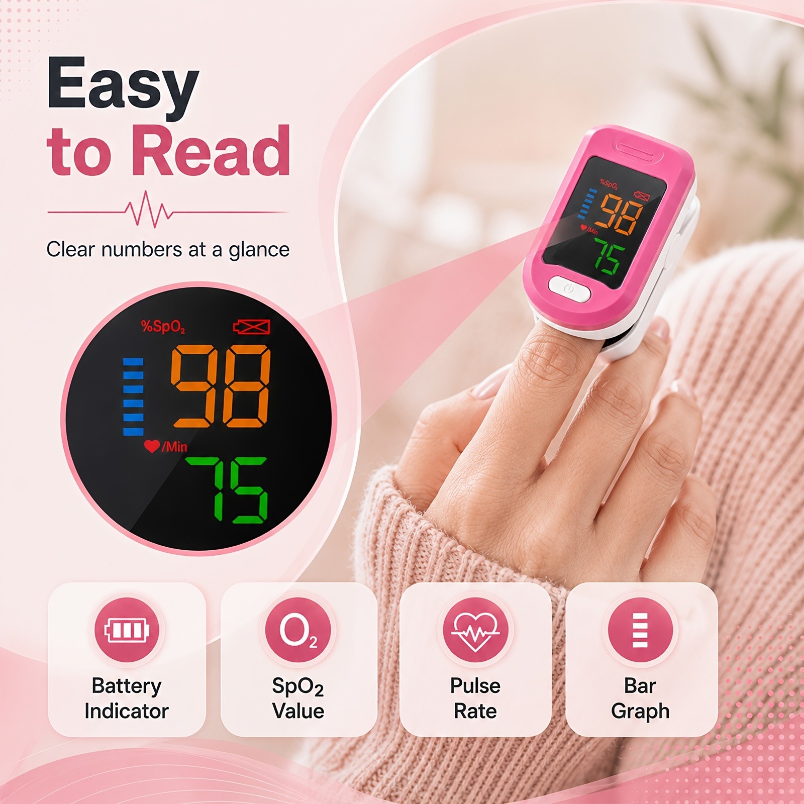 Fingertip Pulse Oximeter SpO2  - огляд і ціна Do Oxygen Meter